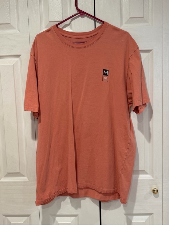 Maven Other - Men's Short-Sleeve Crew Tee in Salmon with Small Chest Patch